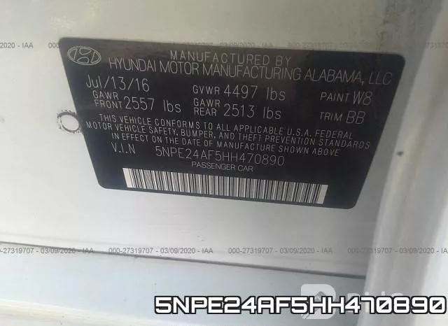 5NPE24AF5HH470890 фото 10
