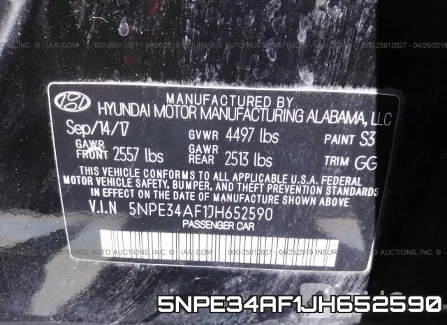 5NPE34AF1JH652590 фото 10
