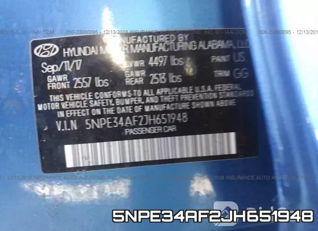 5NPE34AF2JH651948 фото 10