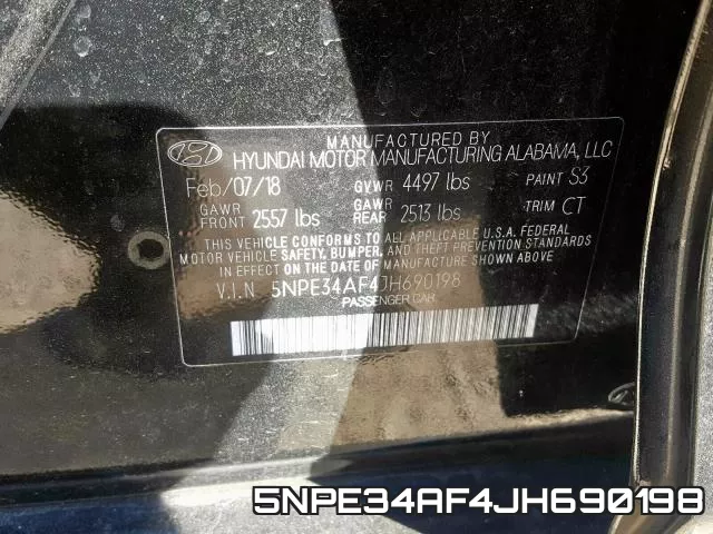 5NPE34AF4JH690198 фото 2