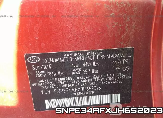 5NPE34AFXJH652023 фото 10