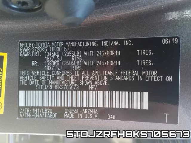 5TDJZRFH8KS705673 фото 2
