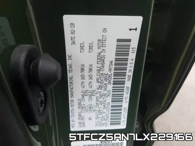 5TFCZ5AN7LX229166 фото 2