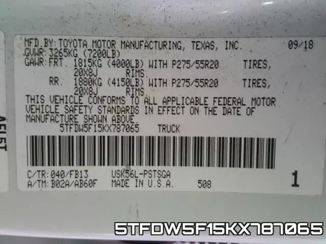 5TFDW5F15KX787065 фото 2