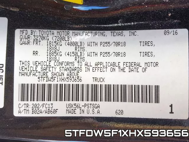 5TFDW5F1XHX593656 фото 2