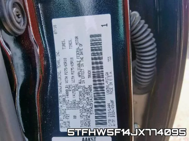 5TFHW5F14JX774095 фото 2