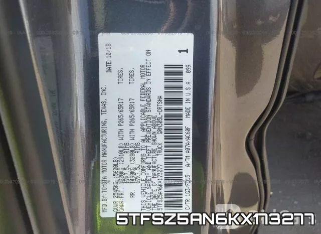 5TFSZ5AN6KX173277 фото 10
