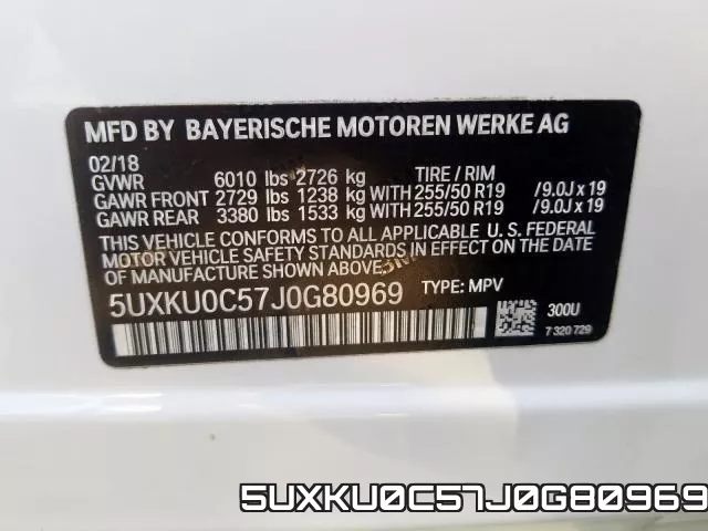 5UXKU0C57J0G80969 фото 2