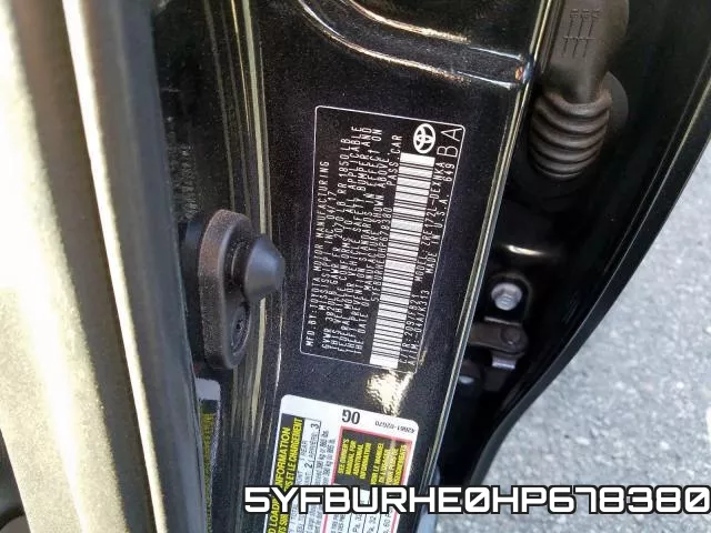 5YFBURHE0HP678380 фото 2