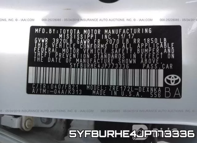 5YFBURHE4JP773336 фото 10