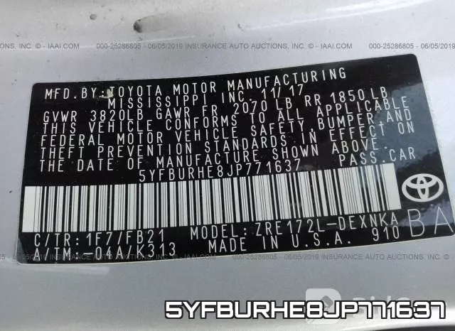 5YFBURHE8JP771637 фото 10