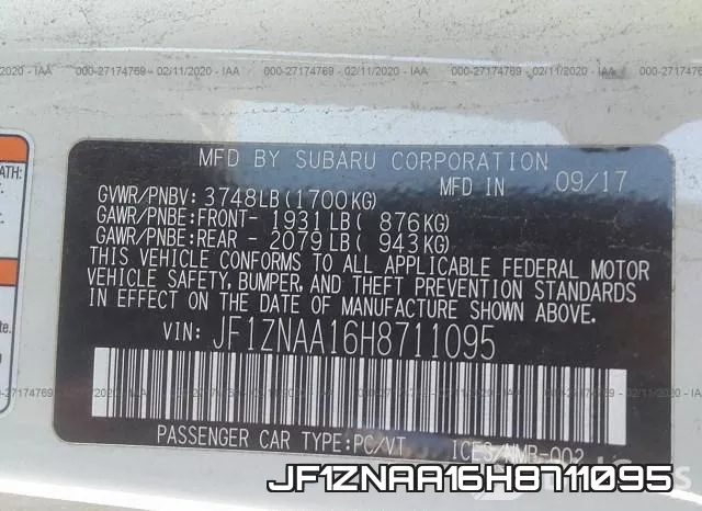 JF1ZNAA16H8711095 фото 10