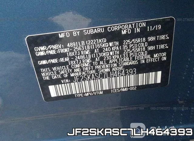 JF2SKASC7LH464393 фото 10