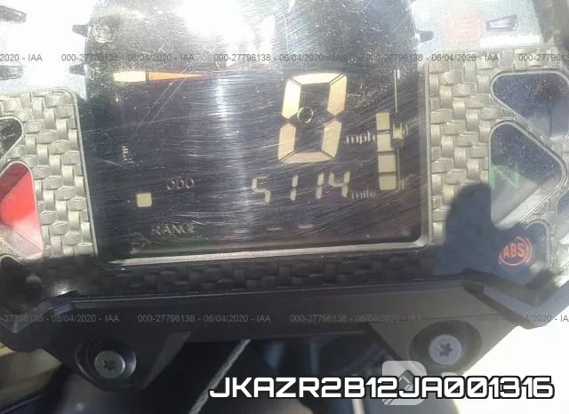 JKAZR2B12JA001316 фото 8