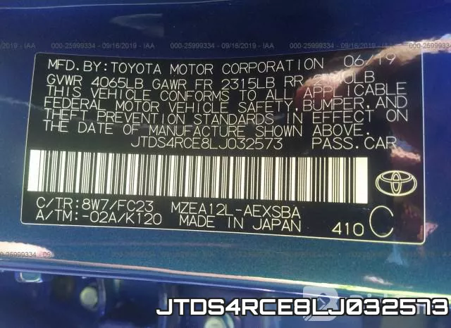 JTDS4RCE8LJ032573 фото 10