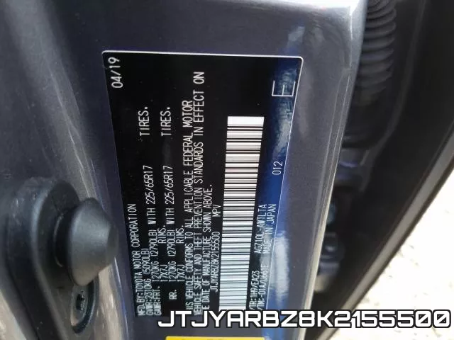 JTJYARBZ8K2155500 фото 2