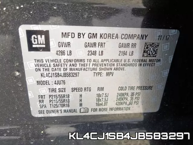 KL4CJ1SB4JB583297 фото 2