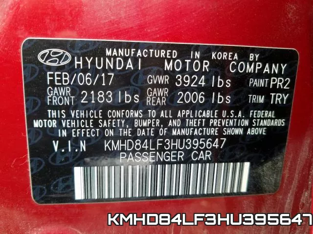 KMHD84LF3HU395647 фото 2