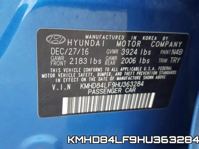 KMHD84LF9HU363284 фото 2