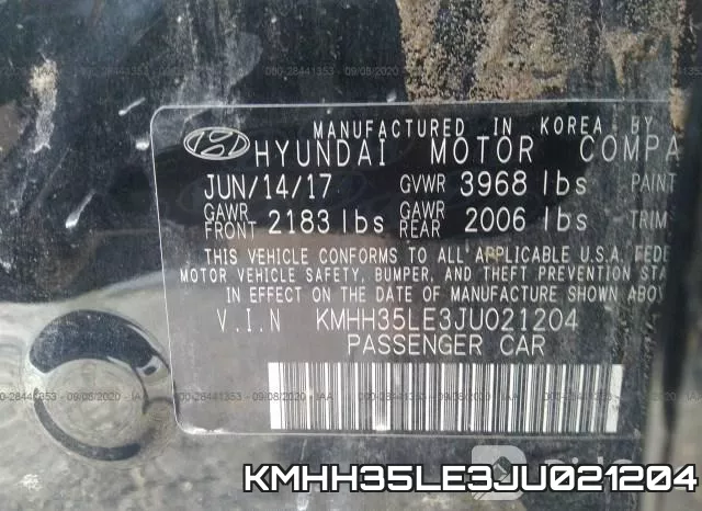 KMHH35LE3JU021204 фото 10