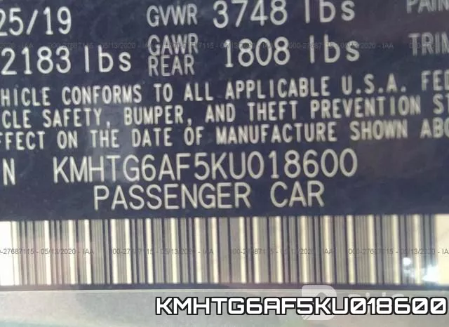 KMHTG6AF5KU018600 фото 10