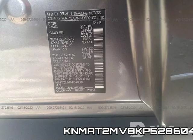 KNMAT2MV8KP528604 фото 10