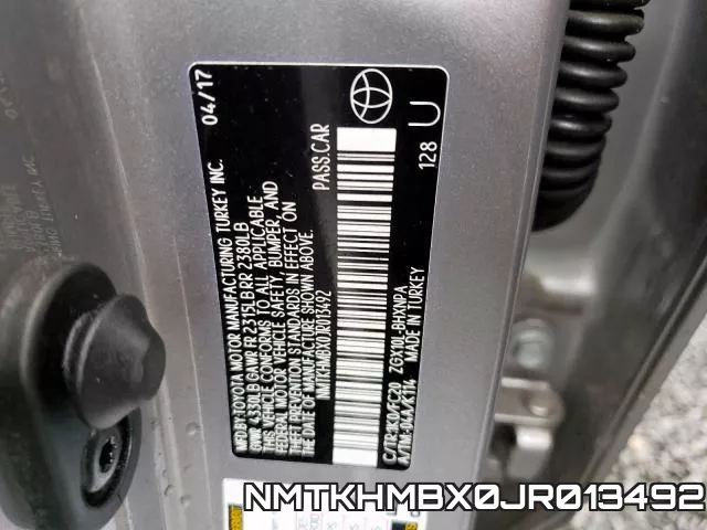 NMTKHMBX0JR013492 фото 2