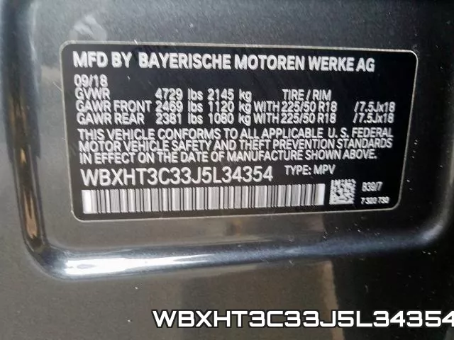 WBXHT3C33J5L34354 фото 2