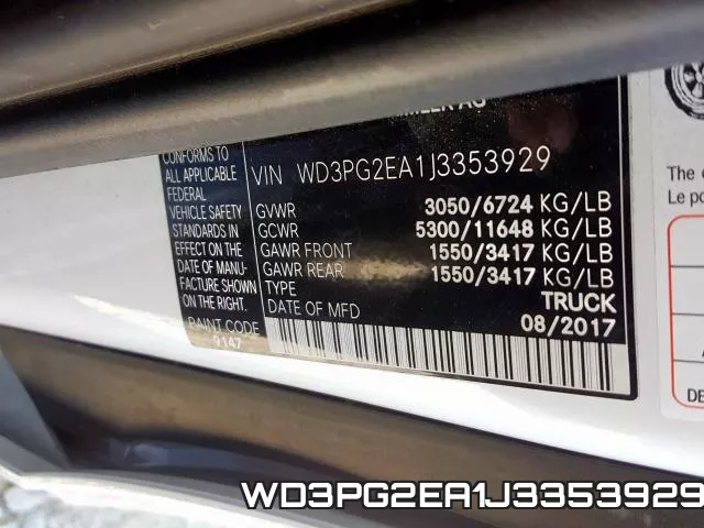 WD3PG2EA1J3353929 фото 2