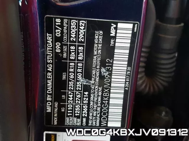 WDC0G4KBXJV091312 фото 2