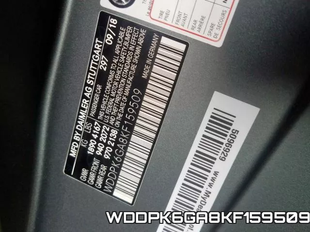 WDDPK6GA8KF159509 фото 2