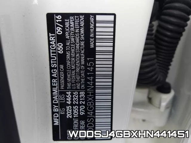 WDDSJ4GBXHN441451 фото 2