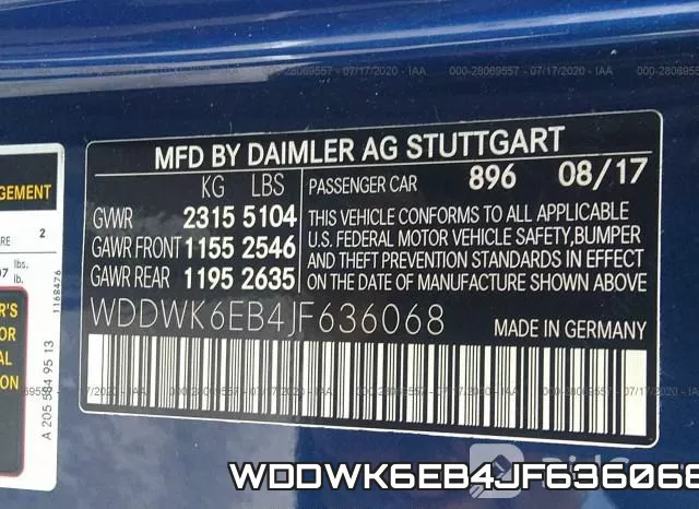 WDDWK6EB4JF636068 фото 10