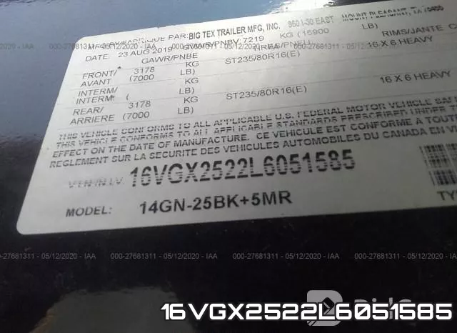 16VGX2522L6051585 фото 10