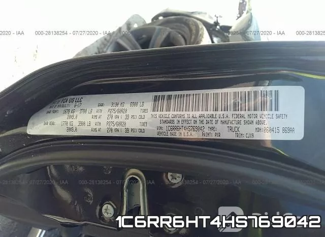 1C6RR6HT4HS769042 фото 10