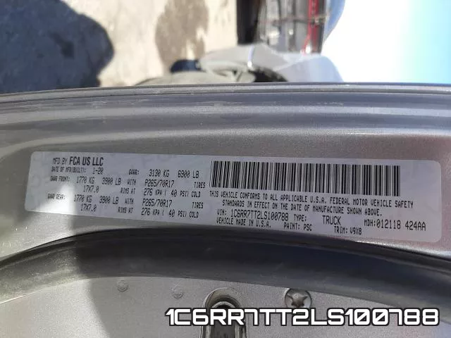 1C6RR7TT2LS100788 фото 2