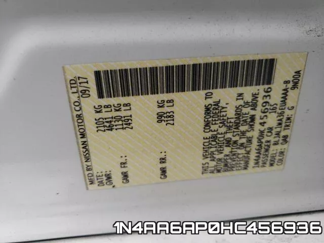 1N4AA6AP0HC456936 фото 2