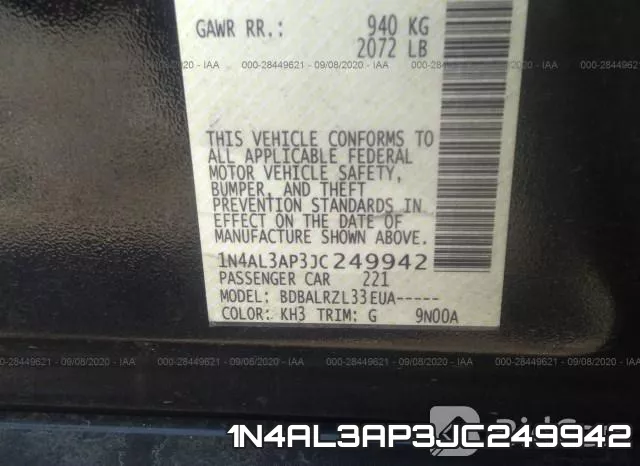 1N4AL3AP3JC249942 фото 10
