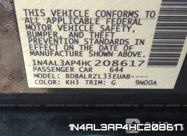 1N4AL3AP4HC208617 фото 10