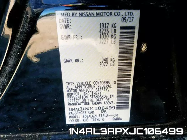 1N4AL3APXJC106499 фото 2