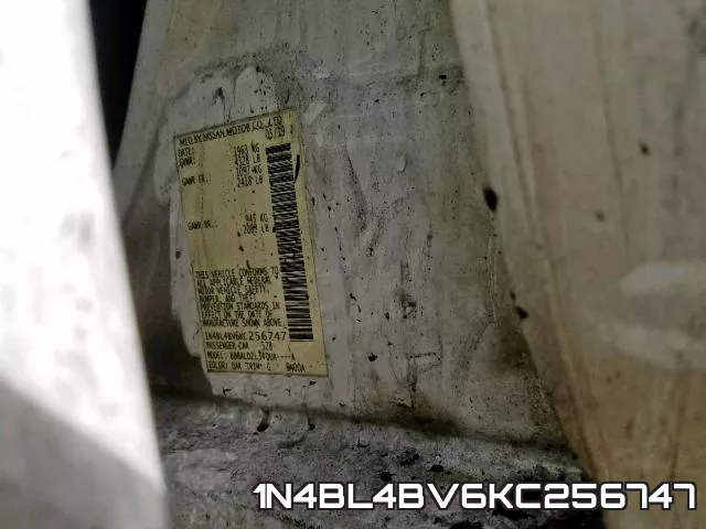 1N4BL4BV6KC256747 фото 2
