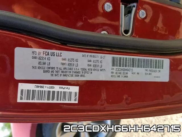 2C3CDXHG6HH642715 фото 2