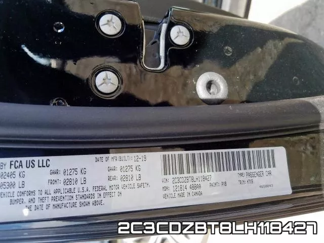 2C3CDZBT8LH118427 фото 2