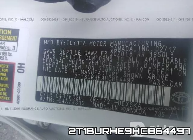 2T1BURHE9HC864497 фото 10