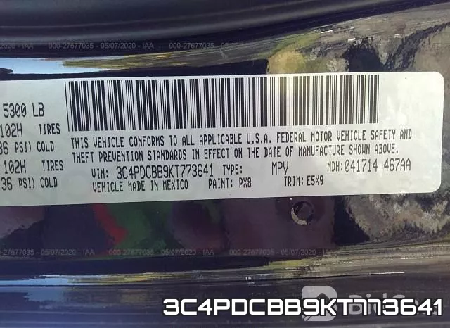 3C4PDCBB9KT773641 фото 10