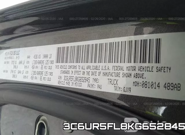 3C6UR5FL8KG652845 фото 9