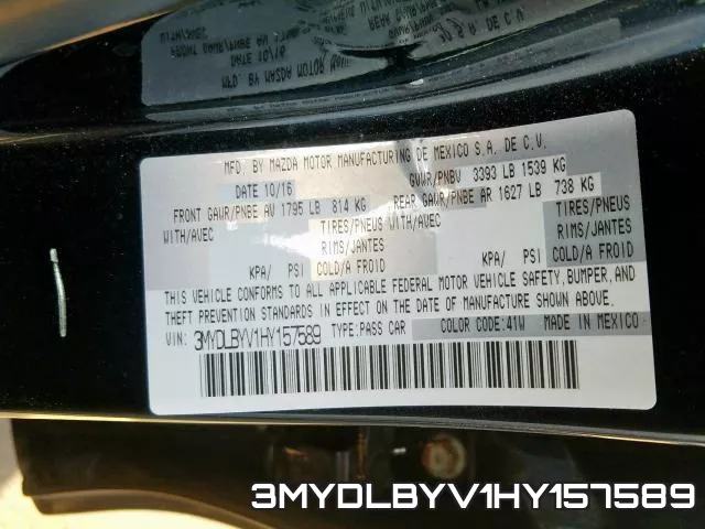 3MYDLBYV1HY157589 фото 2
