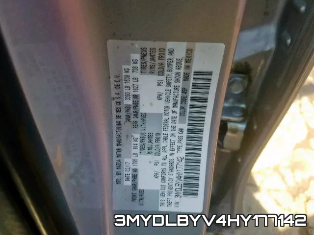 3MYDLBYV4HY177142 фото 2