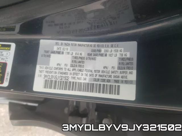 3MYDLBYV9JY321502 фото 2