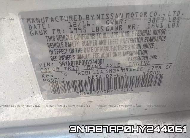 3N1AB7AP0HY244061 фото 10